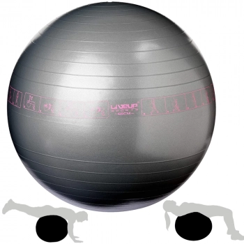 Bola Suiça 65cm + Colchonete + Roda De Exercícios + Bomba