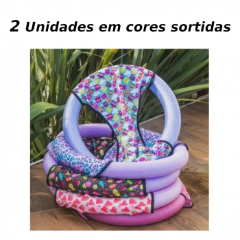 Jangada Flutuante Espaguete para Piscina + 2 Boias Espaguete Redonda 55 Cm