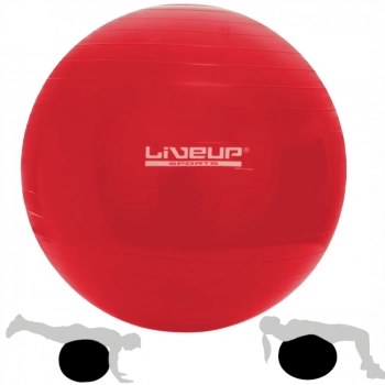 Bola Pilates Suia 45 Cm Liveup Vermelha para Pilates Yoga