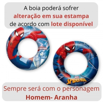 Boia Redonda Infantil Piscina Inflvel Homem Aranha Marvel