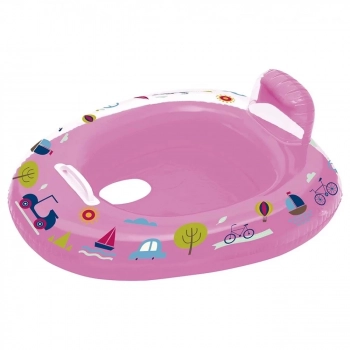 Kit Piscina de Armao Infantil 400 Litros + Bote com Fralda Rosa