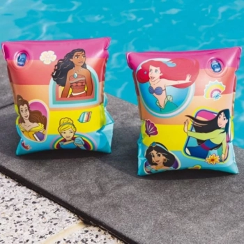 Kit Piscina Quadrada 1500 L + Capa e Forro Mor + Boia de Brao Das Princesas