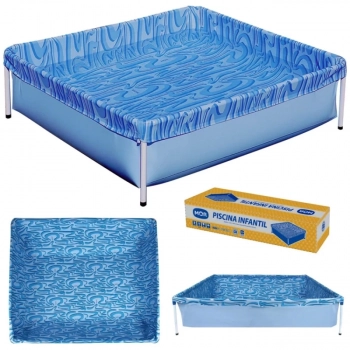 Kit Piscina de Armao Retangular Infantil 400l + Boia de Brao Homem-aranha