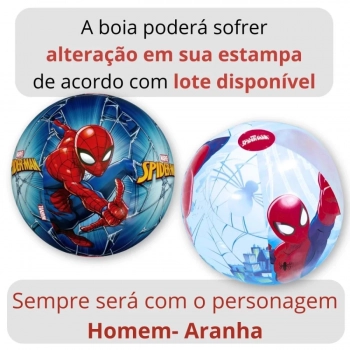 Kit Piscina de Armao Infantil 400 L + Bola Inflvel Homem-aranha