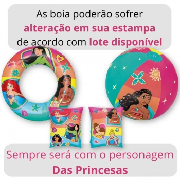 Piscina de Armao 6200l + Bola Inflvel + 2 Boias Das Princesas