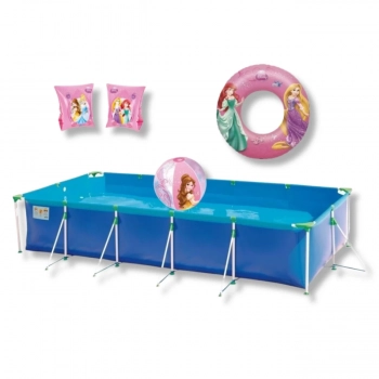 Piscina de Armao 7600l + Bola Inflvel + Boias Das Princesas