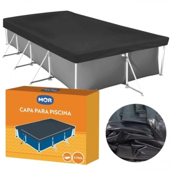 Kit Piscina 3700 L Premium com Capa e Forro Mor + Boia Homem Aranha