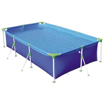 Kit Piscina Retangular 3700 L com Capa e Forro Mor + Bola Inflvel Homem Aranha