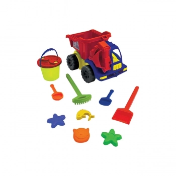 Kit Cadeira de Praia Infantil + Caminho Truck com Baldinho