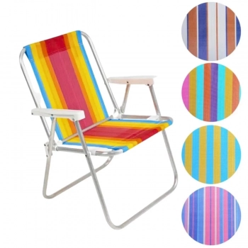 Kit para Praia com Guarda-sol + Cooler + Saca Areia e Cadeira