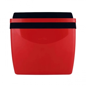 Kit para Praia Vermelho e Preto com Duas Esteiras + Cooler