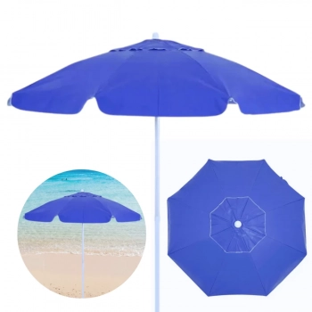 Kit para Praia Azul Guarda Sol 2 M + Esteira com Ala