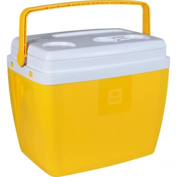 Cooler Caixa Trmica 36l para Camping Ao Ar Livre e Praia Amarela