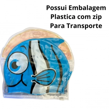 Kit Natao Infantil culos de Natao + Touca Peixinho Azul