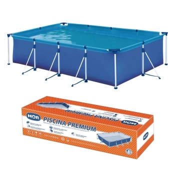 Kit Piscina 6200 L+ culos Natao Infantil Azul+ Touca Peixinho