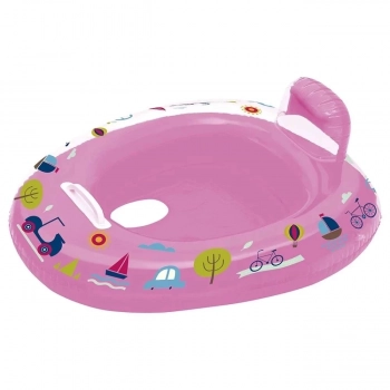 Kit Piscina Infantil 1000 L + Bote Fralda Rosa + Lana gua de Bichinhos