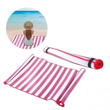 Kit Praia Vermelho com 2 Esteiras 1,80 M + Caixa Trmica Cooler 19 L