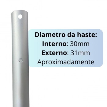 Haste Retrtil Cabo Extensor Telescpico Kala 3,60 Metros em Alumnio para Piscina