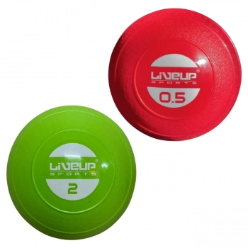 Kit Mini Bola de Peso para Exerccios e Fisioterapia de 0,5g e 2kg Liveup