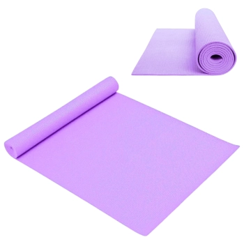 Kit Colchonete Lilas 1,73 M + Bloco de Apoio para Yoga + Bola Pilates Donut Exerccios Yoga