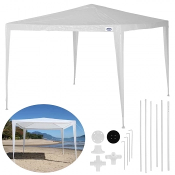 Kit Praia Tenda Gazebo Rfia 3x3 M + 4 Paredes Laterais Mor