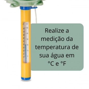 Termmetro Flutuante para Piscina Modelo Tartaruga Medidor de Temperatura Spa / Ofur