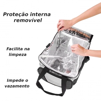 Kit Carrinho Avano + Cooler 36 L + Cadeira 8 Pos. + Guarda Sol 2,40 M Pesca / Praia