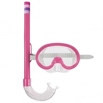 Conjunto Mscara de Mergulho e Snorkel Infantil Rosa