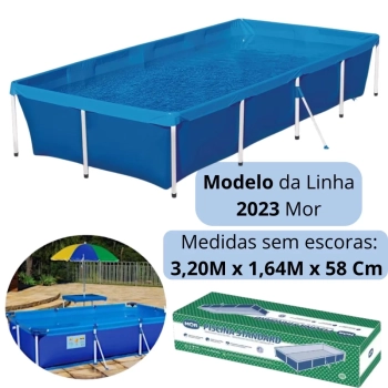 Kit Piscina 3000 Litros + Bomba Filtrante 110v 2006 Litros Por Hora