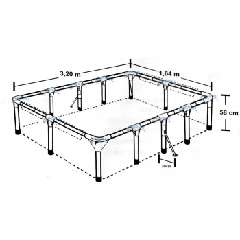 Kit Piscina 3000 Litros + Bomba Filtrante 110v 2006 Litros Por Hora