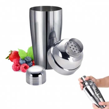 Coqueteleira Inox para Drinks e Coquetis com Tampa 750ml