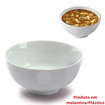 Tigela Bowl 720ml Branca Melamina / Plstico