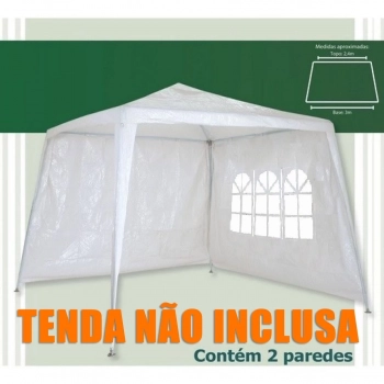 2 Paredes para Tenda com Topo 2,40 M X Base 3 M em Rfia Mor