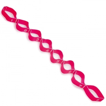 Elasticband Faixa Elstica Multinvel Leve - Liveup Tecido Rosa 8 Reparties Treino Exerccios