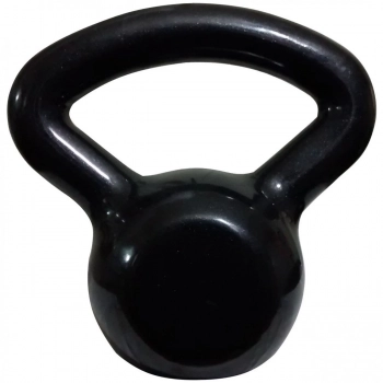 Kettlebell 10kg Emborrachado Preto