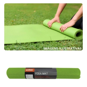 Colchonete Tapete Yoga Ginstica Eva Verde Exerccios 1,73 Metros Liveup Sports