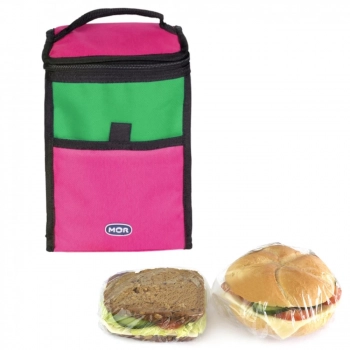 Cooler Bolsa Trmica com Ala 5 Litros Rosa com Verde