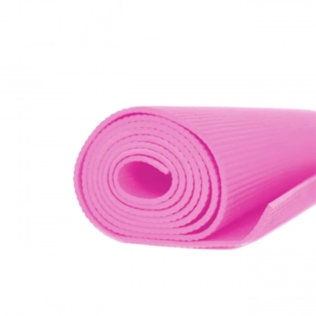 Kit Colchonete Tapete para Yoga Ginstica Eva Rosa + Aparelho Abdominal Treino Musculao Tonificao