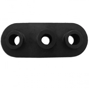 Guia Oval para Aparelho Musculao 6,5kg Preto Furo Circulo