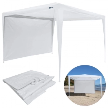 Kit Tenda Gazebo Dobrvel Azul 3x3 M Mor + 3 Paredes Brancas