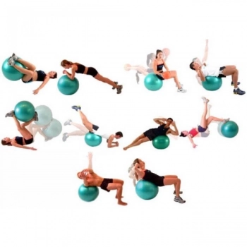 Kit Pilates com 3 Bolas Suas Tamanhos 45 Cm + 55 Cm + 65 Cm Liveup